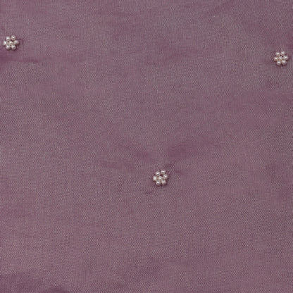 Lavender Color Tissue Booti Fabric