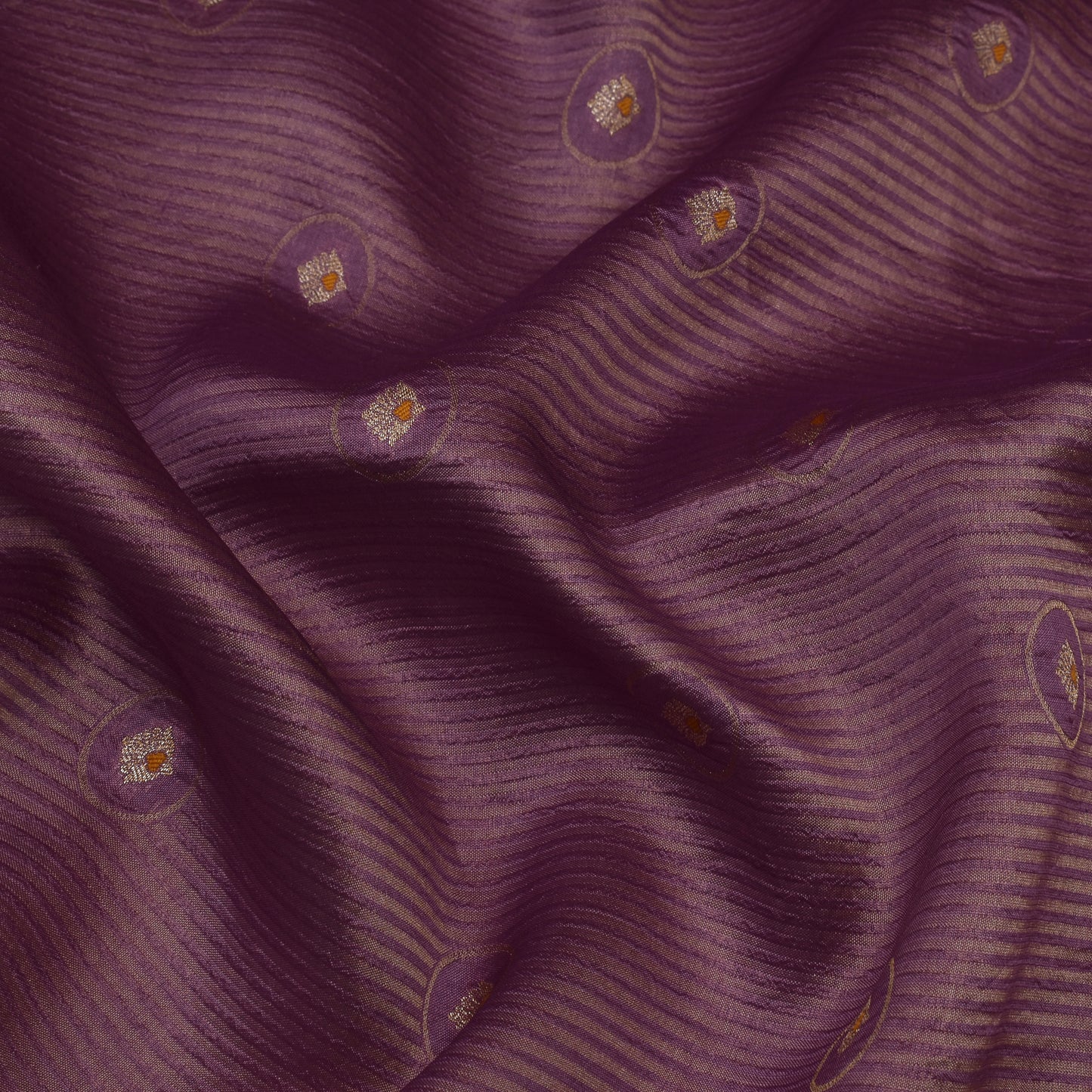 Onion Color Katan Meena Brocade Fabric