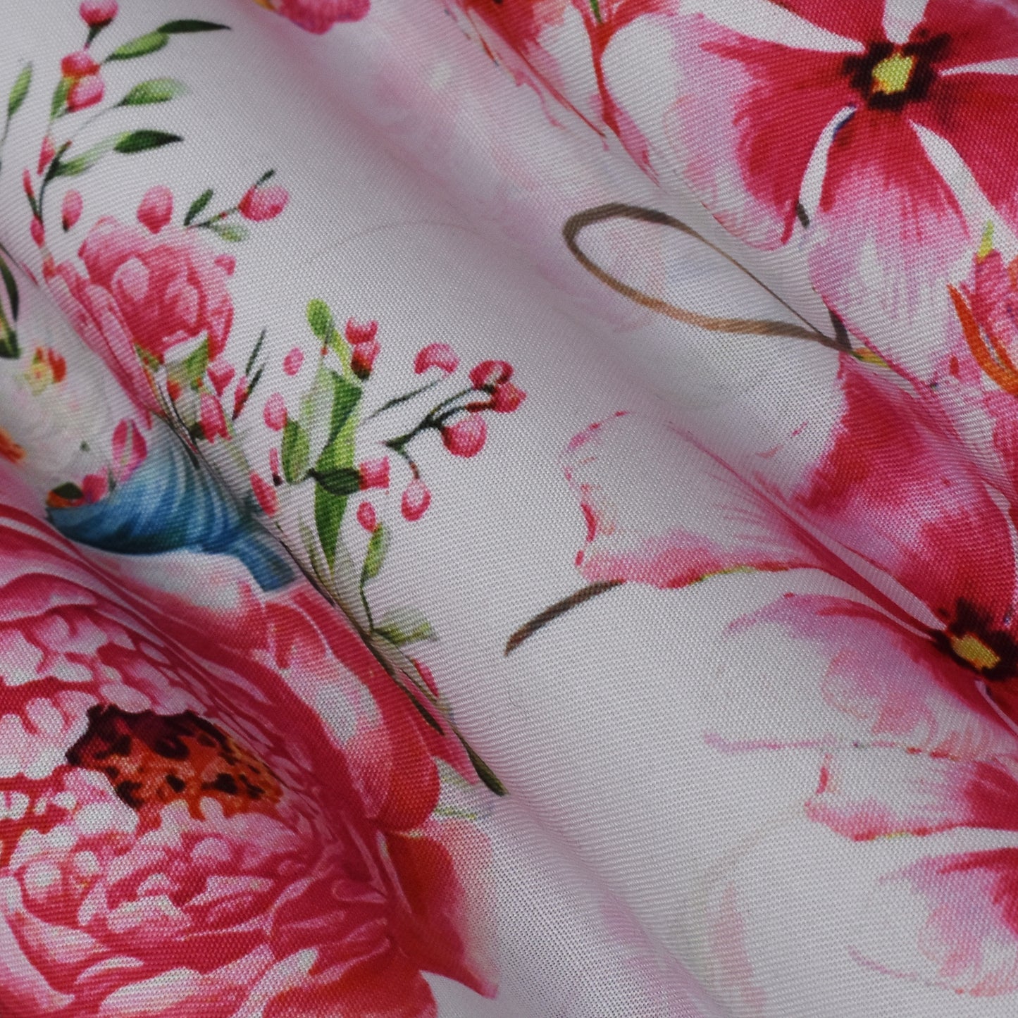 Colored Reyon Print Fabric