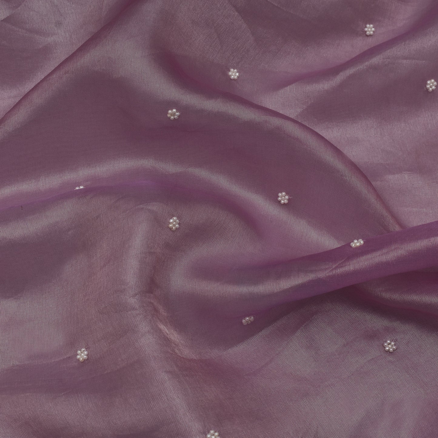 Lavender Color Tissue Booti Fabric