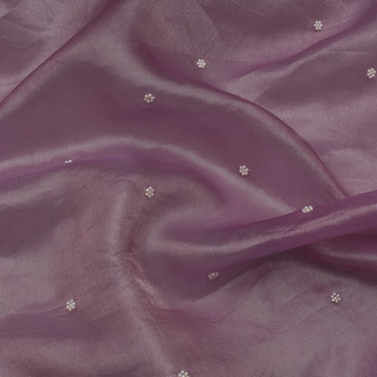 Lavender Color Tissue Booti Fabric