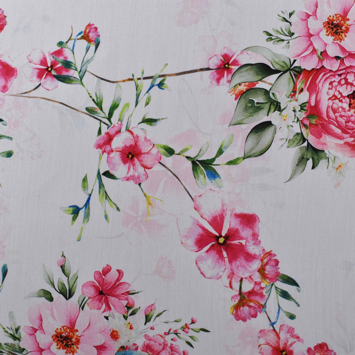 Colored Reyon Print Fabric