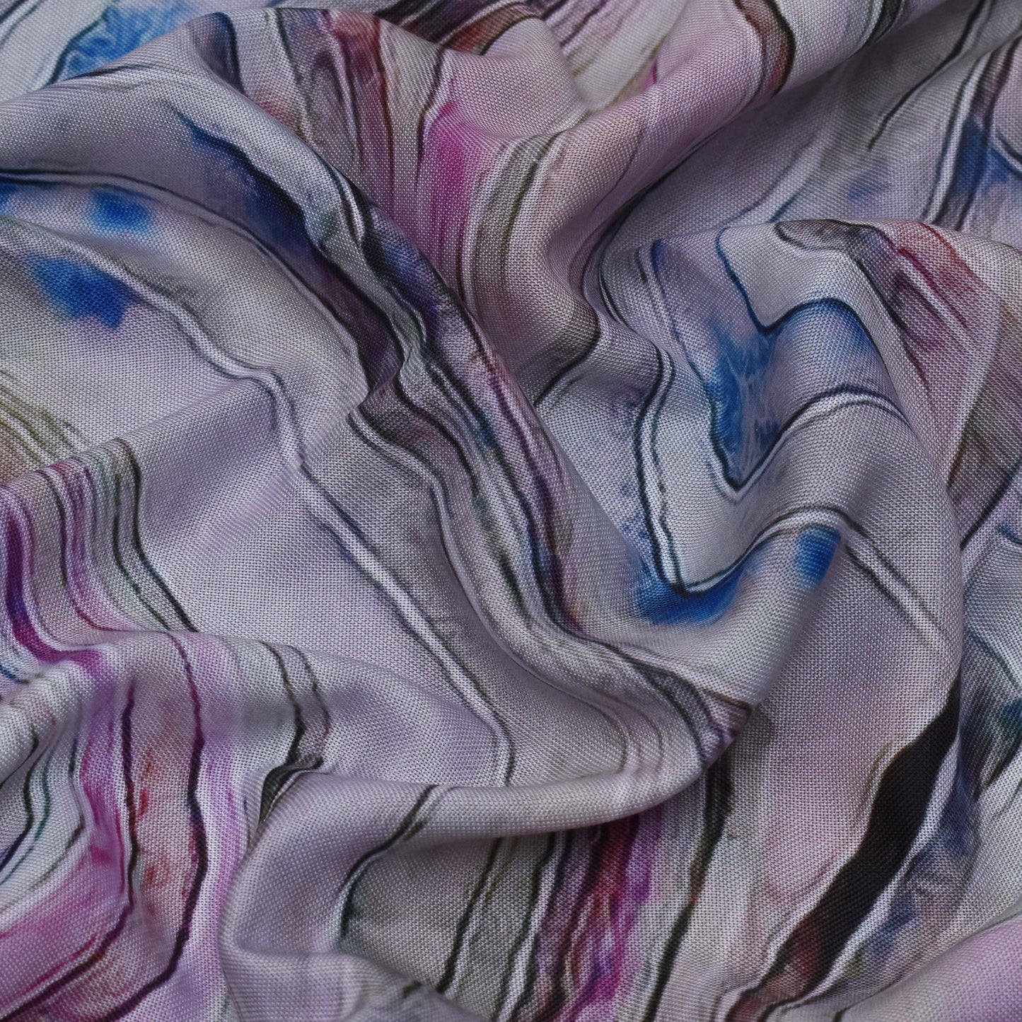 Colored Rayon Print Fabric