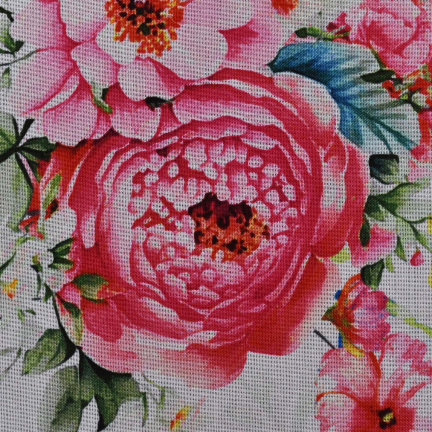 Colored Reyon Print Fabric