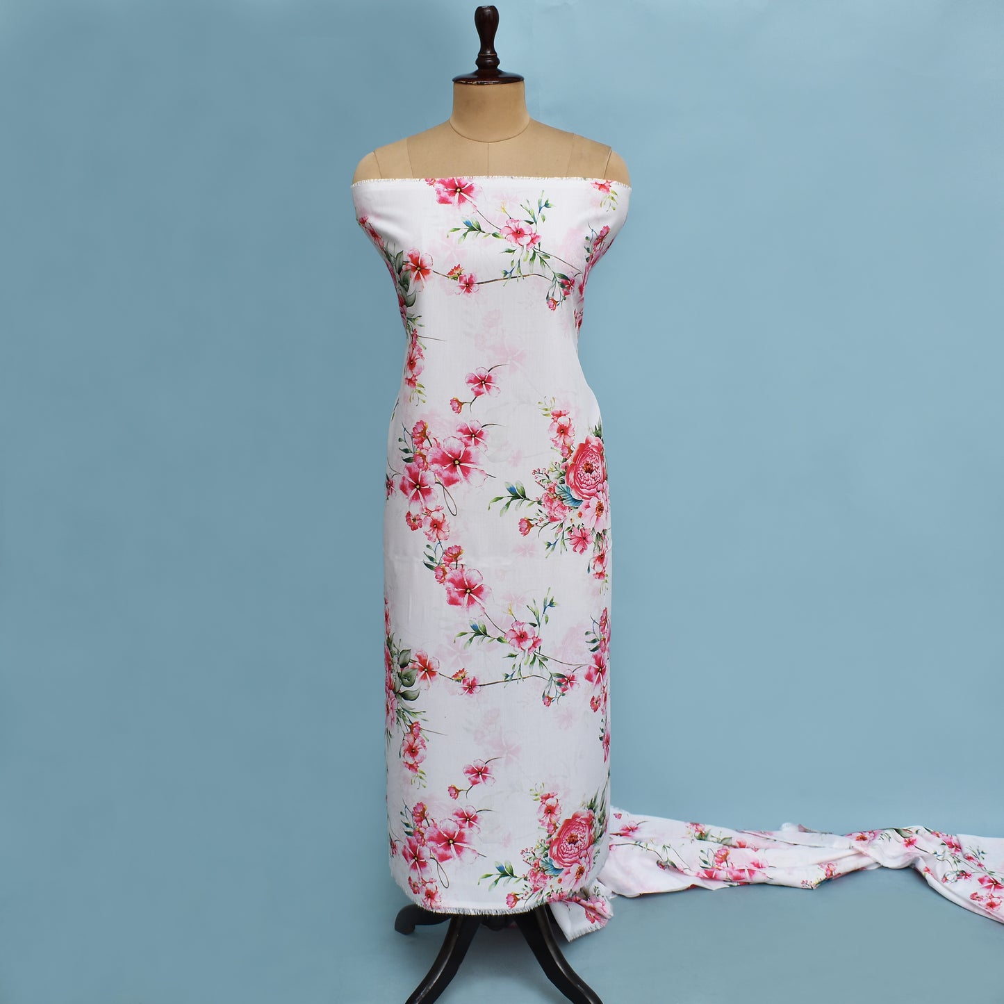 Colored Reyon Print Fabric