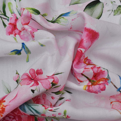 Colored Reyon Print Fabric