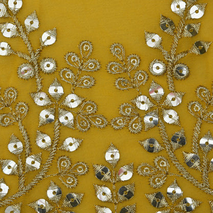 Georgette Sequins Embroidery Fabric