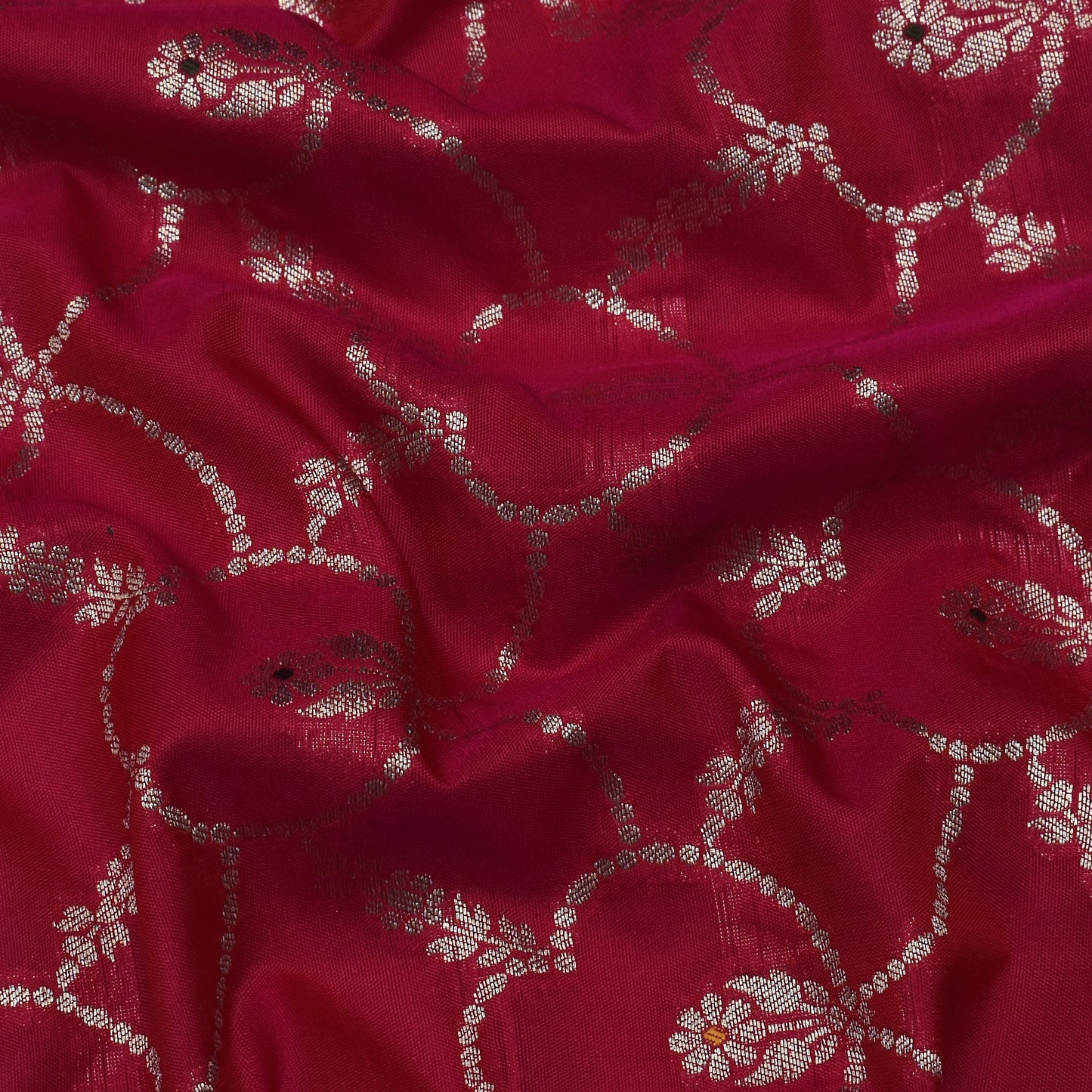 Rani Color Katan Meena Brocade Fabric