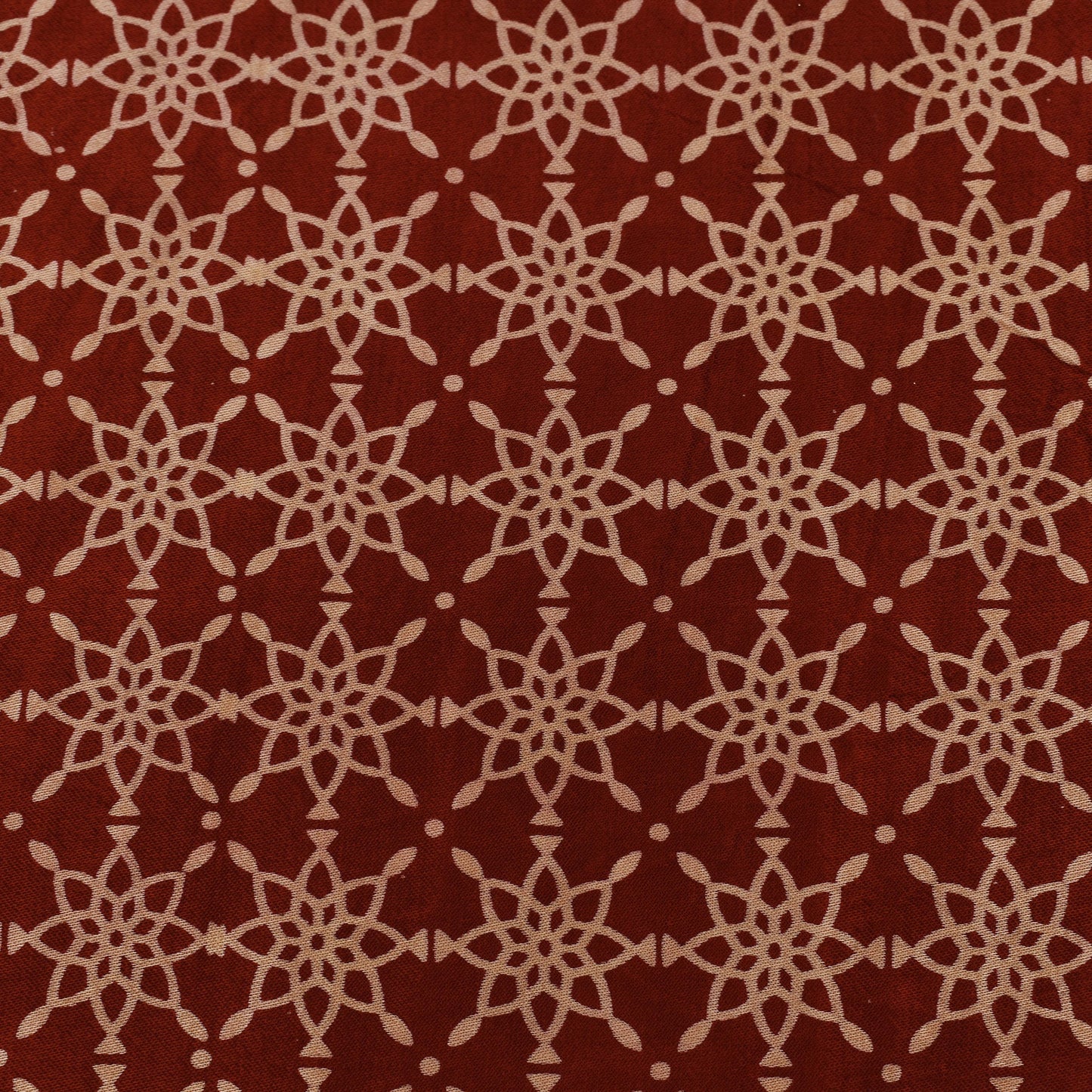 Maroon Color Gajji Silk Print Fabric