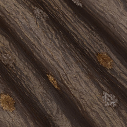 Grey Color Crush Tissue Booti Fabric