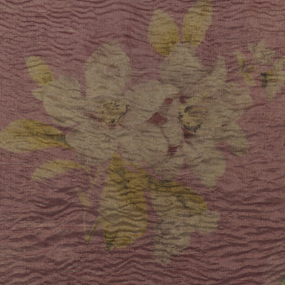 Floral Print Crush Tissue Fabric