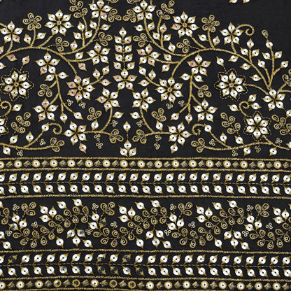 Georgette Sequins Embroidery Fabric