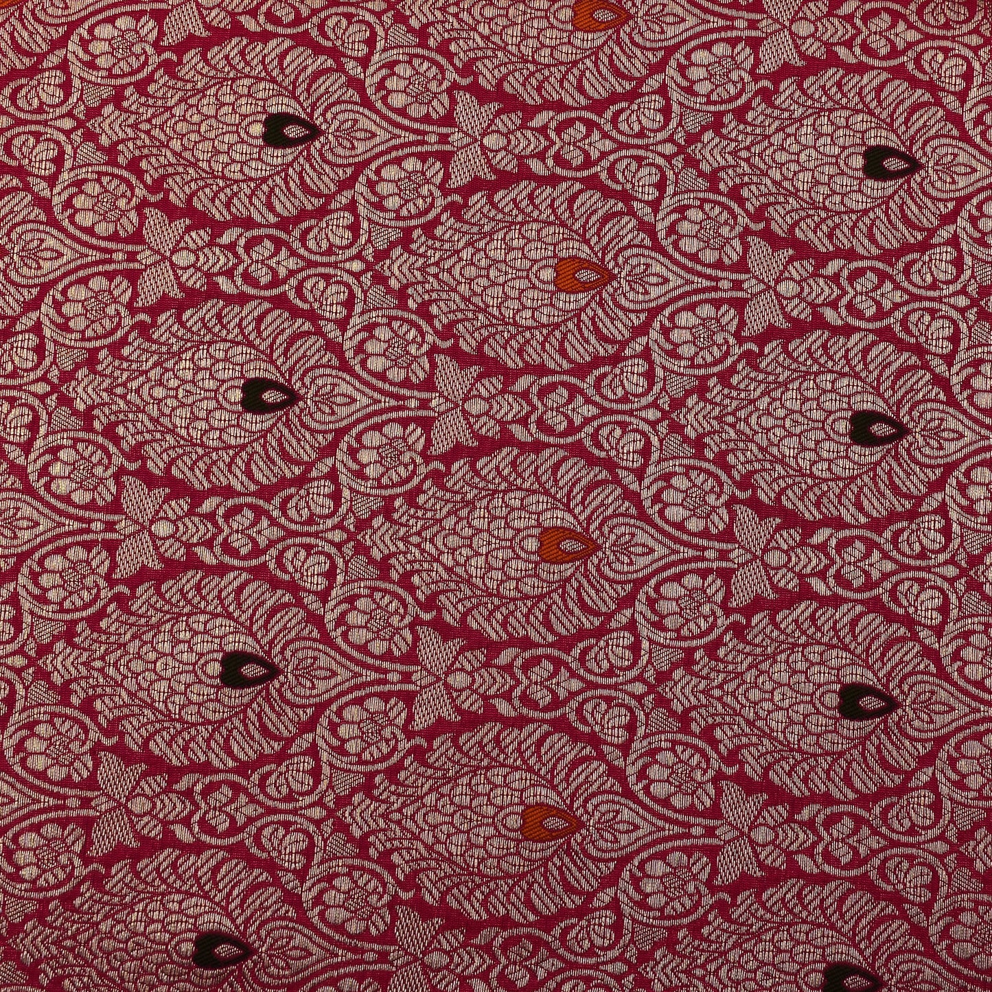 Rani Color Katan Meena Brocade Fabric