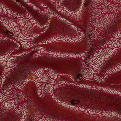 Rani Color Katan Meena Brocade Fabric