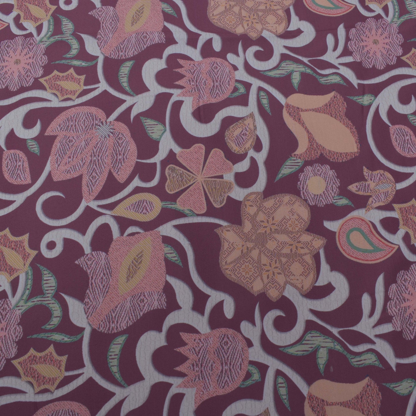 Colored Rayon Print Fabric