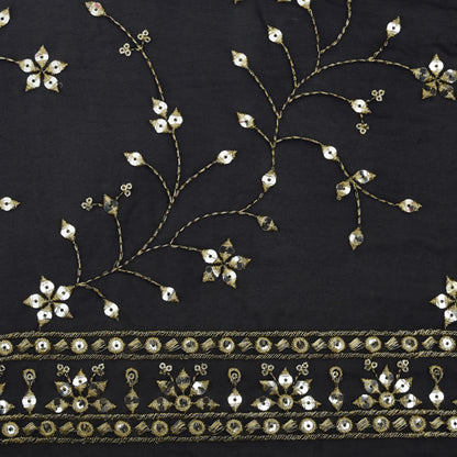 Georgette Sequins Embroidery Fabric