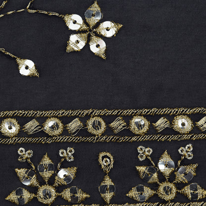 Georgette Sequins Embroidery Fabric