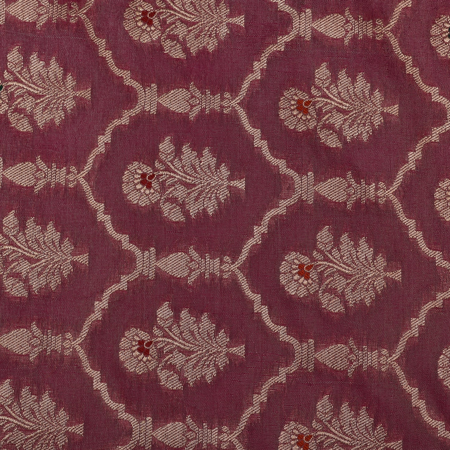 Onion Color Tissue Brocade Fabric