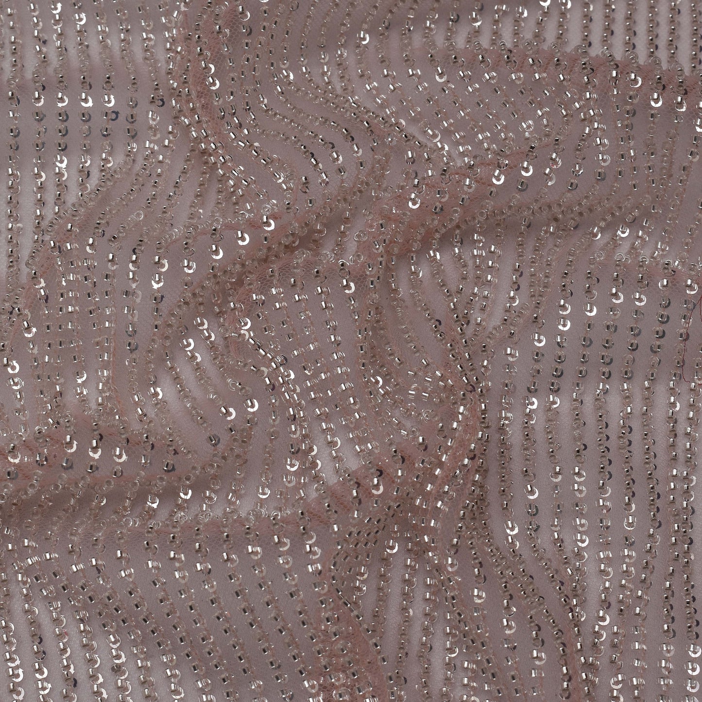 Colored Heavy Net Embroidery Fabric