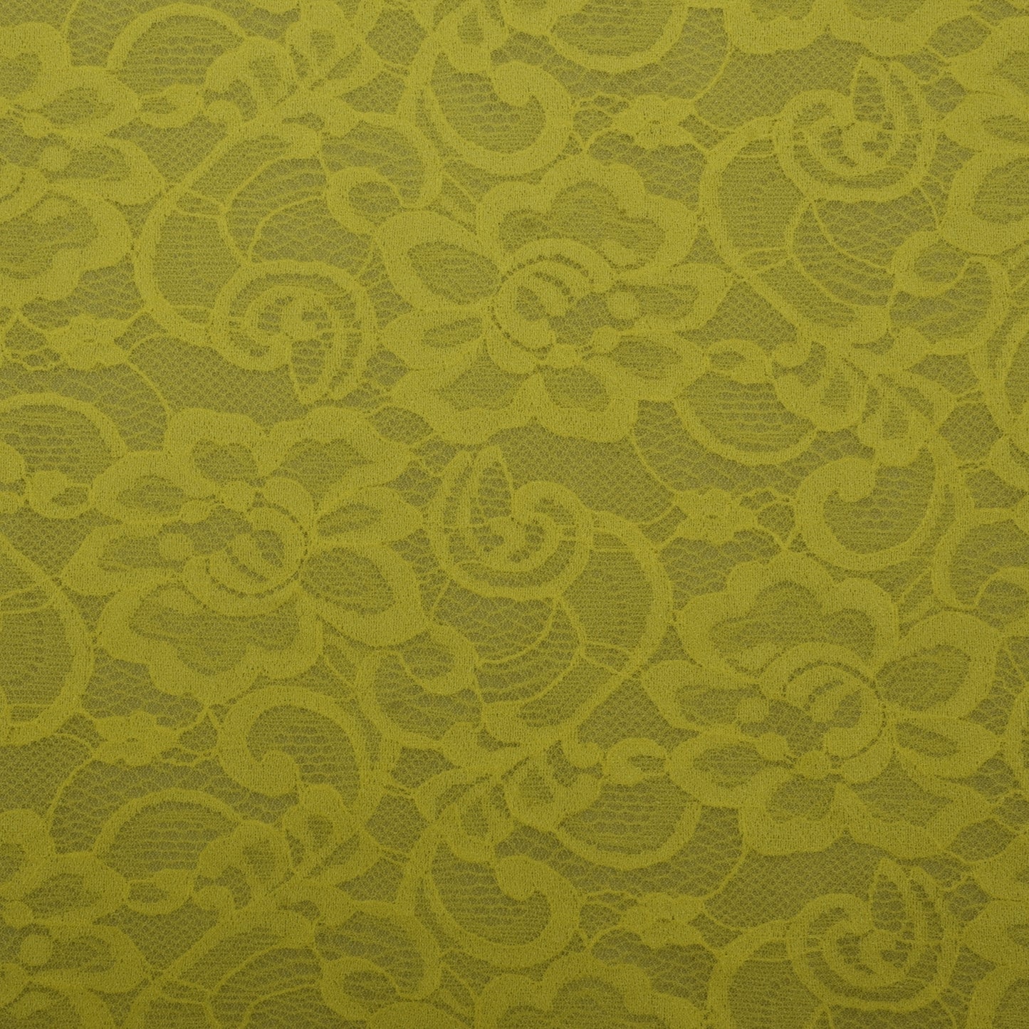 Yellow Color Chantilly Lace Fabric