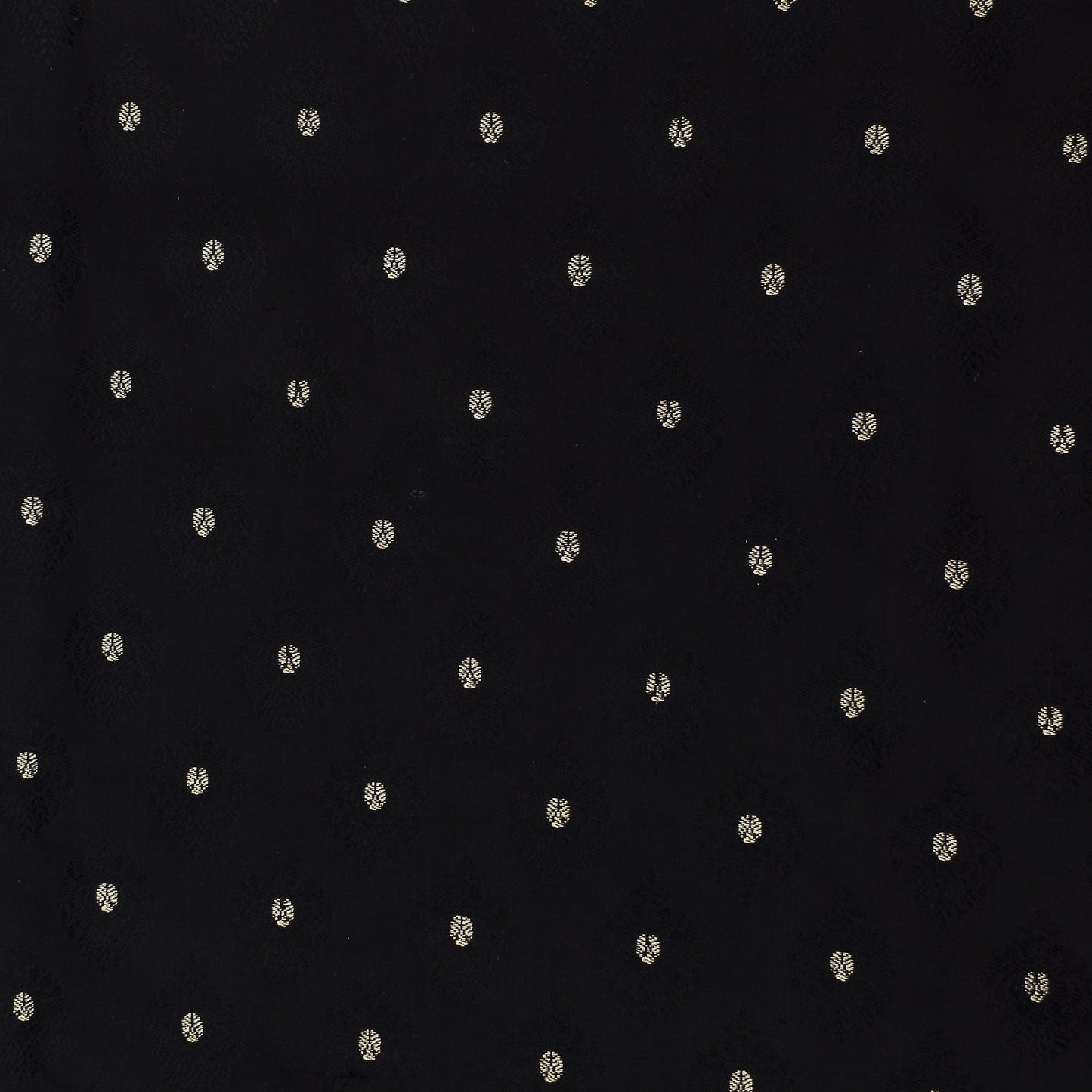 Black Color  Brocade Fabric