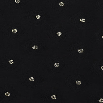 Black Color  Brocade Fabric