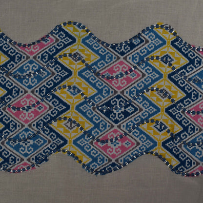 Multi Colored Kora Cotton Plazo Fabric