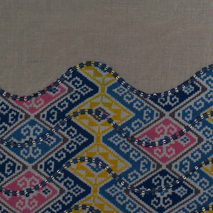 Multi Colored Kora Cotton Plazo Fabric