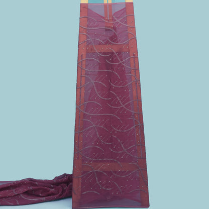 Organza Sequins Embroidery Fabric