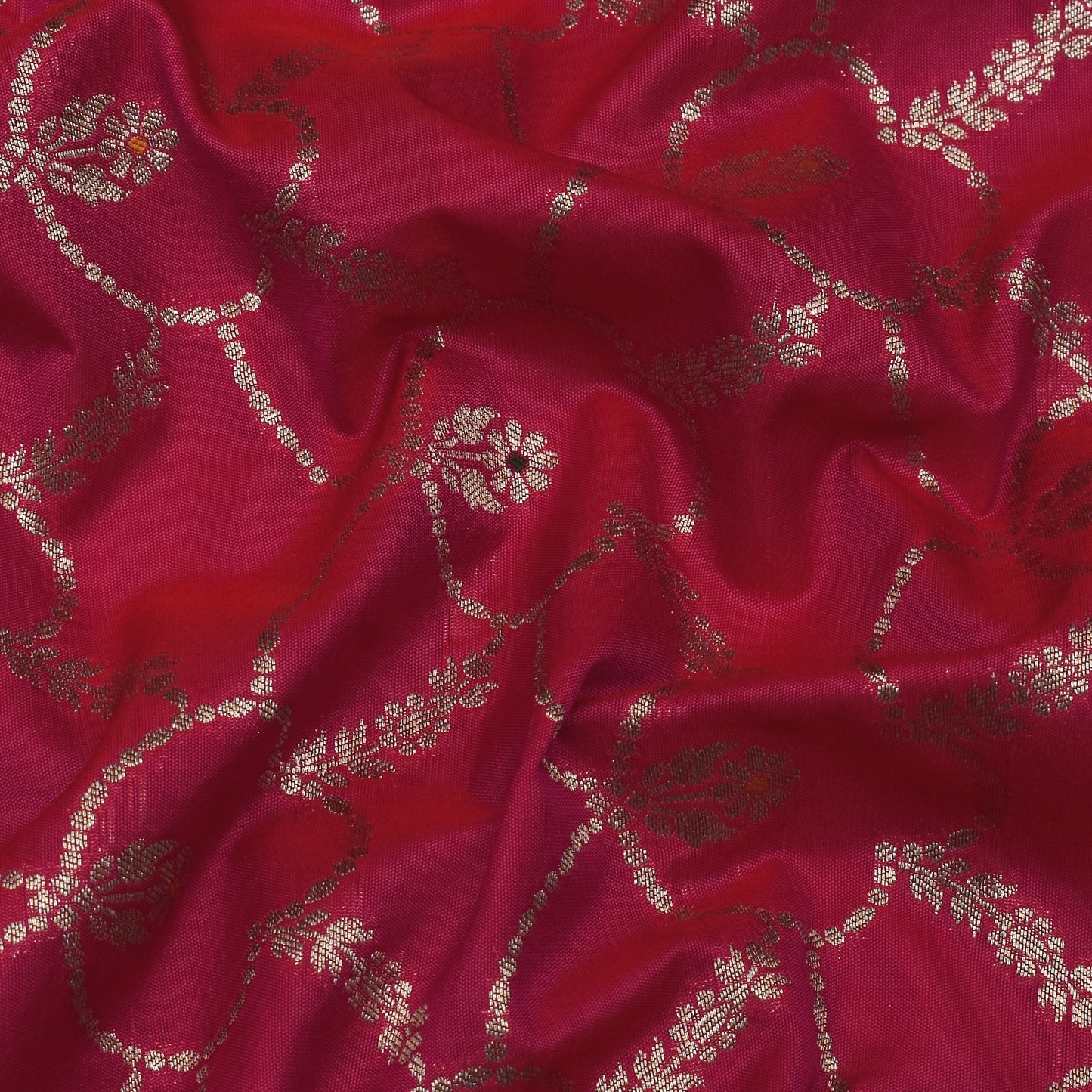 Rani Color Katan Meena Brocade Fabric