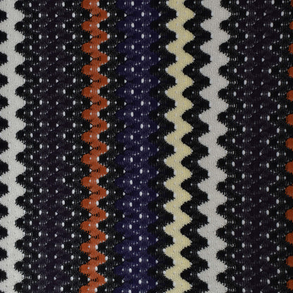 Multi Colored Zigzag Knitted Print Fabric