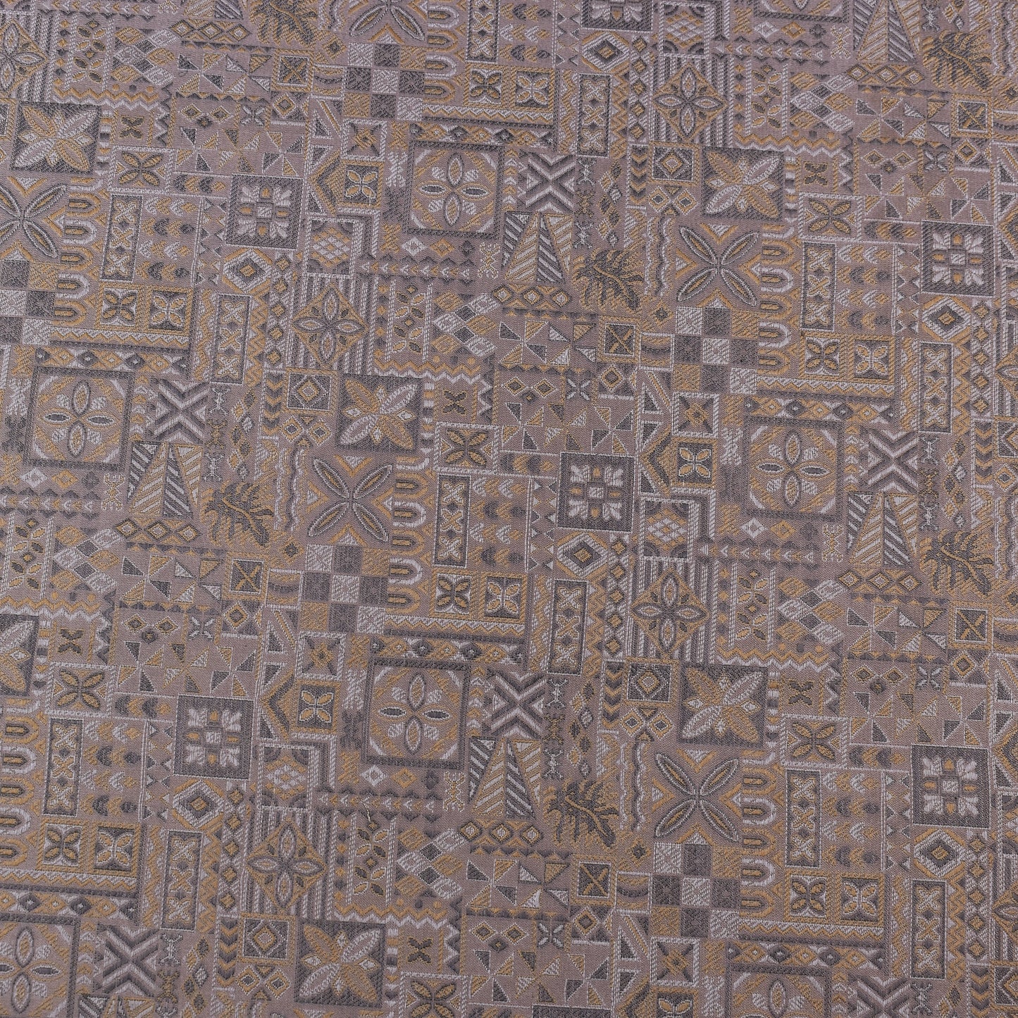 Grey Color Brocade Fabric