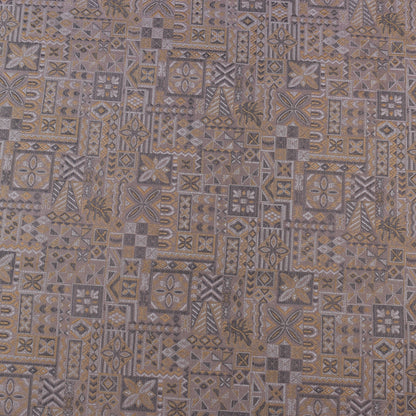 Grey Color Brocade Fabric