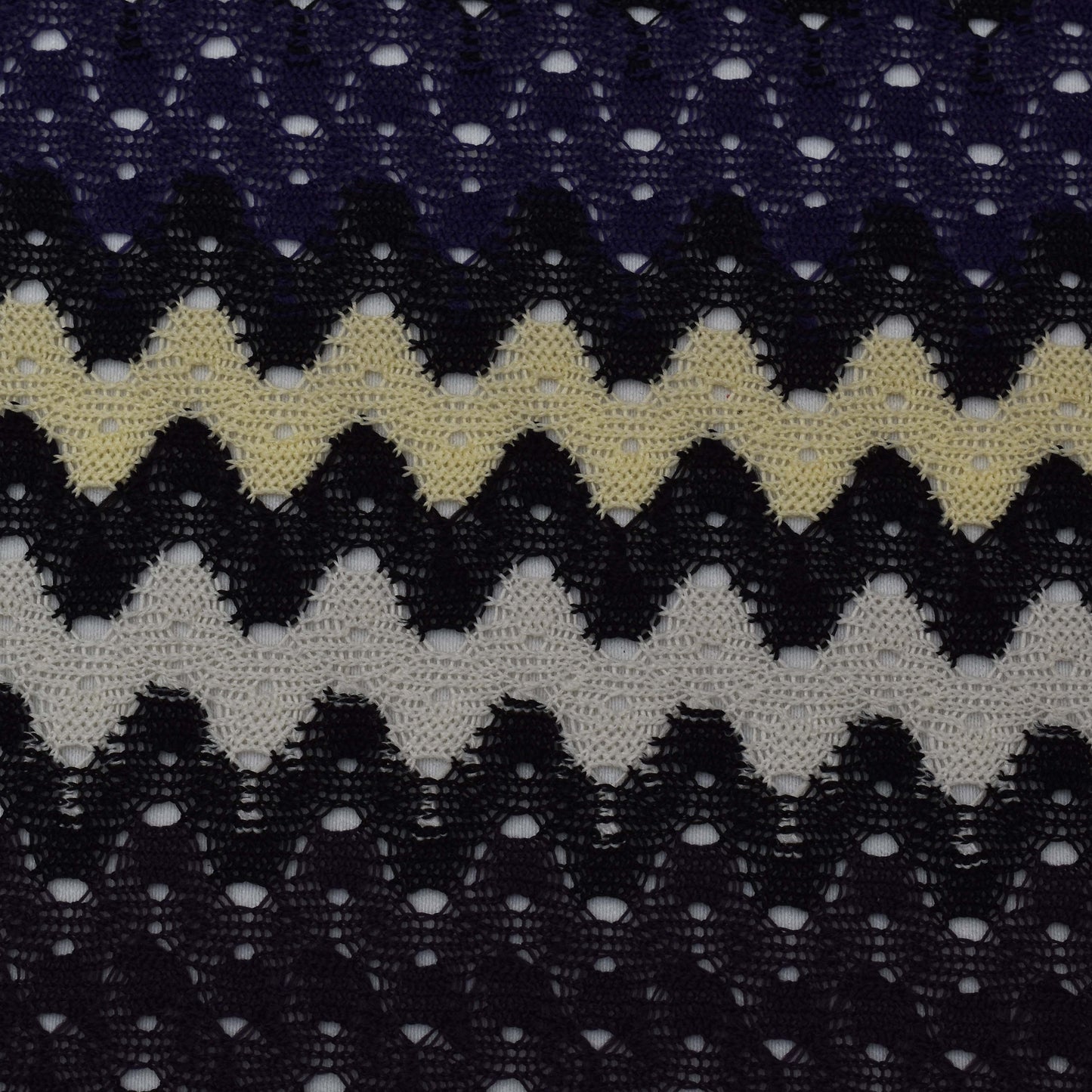 Multi Colored Zigzag Knitted Print Fabric