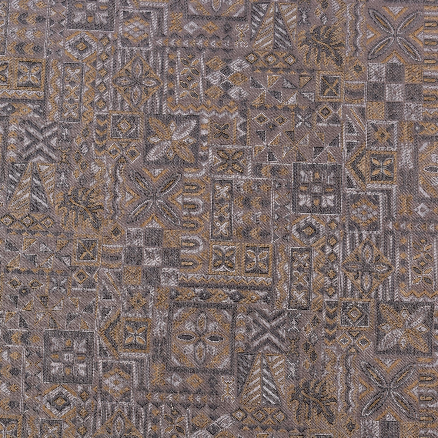 Grey Color Brocade Fabric