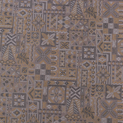 Grey Color Brocade Fabric