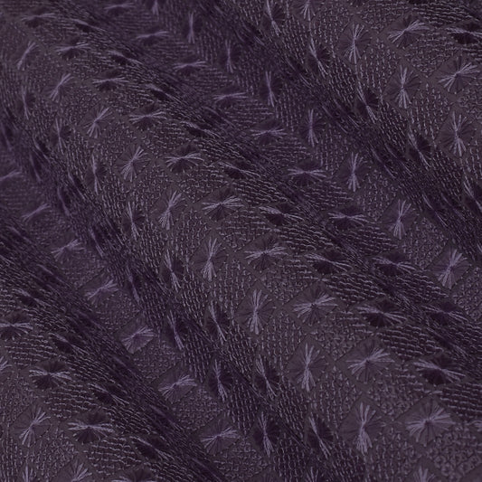 Lilac Color Georgette Embroidery Fabric