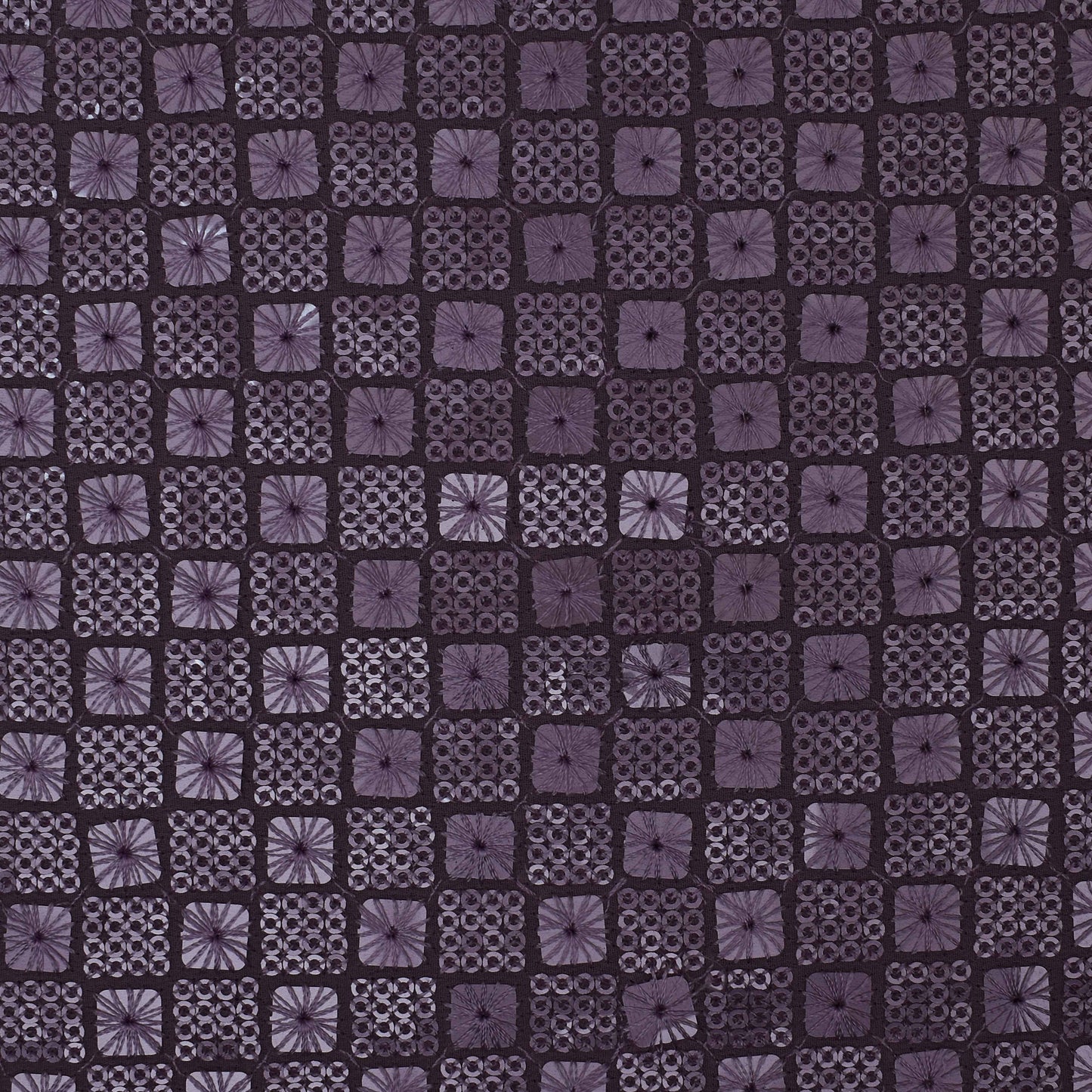 Lilac Color Georgette Embroidery Fabric