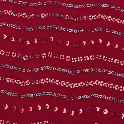 Rani Color Chinon Sequins Embroidery Fabric