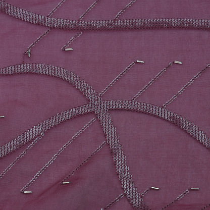 Organza Sequins Embroidery Fabric