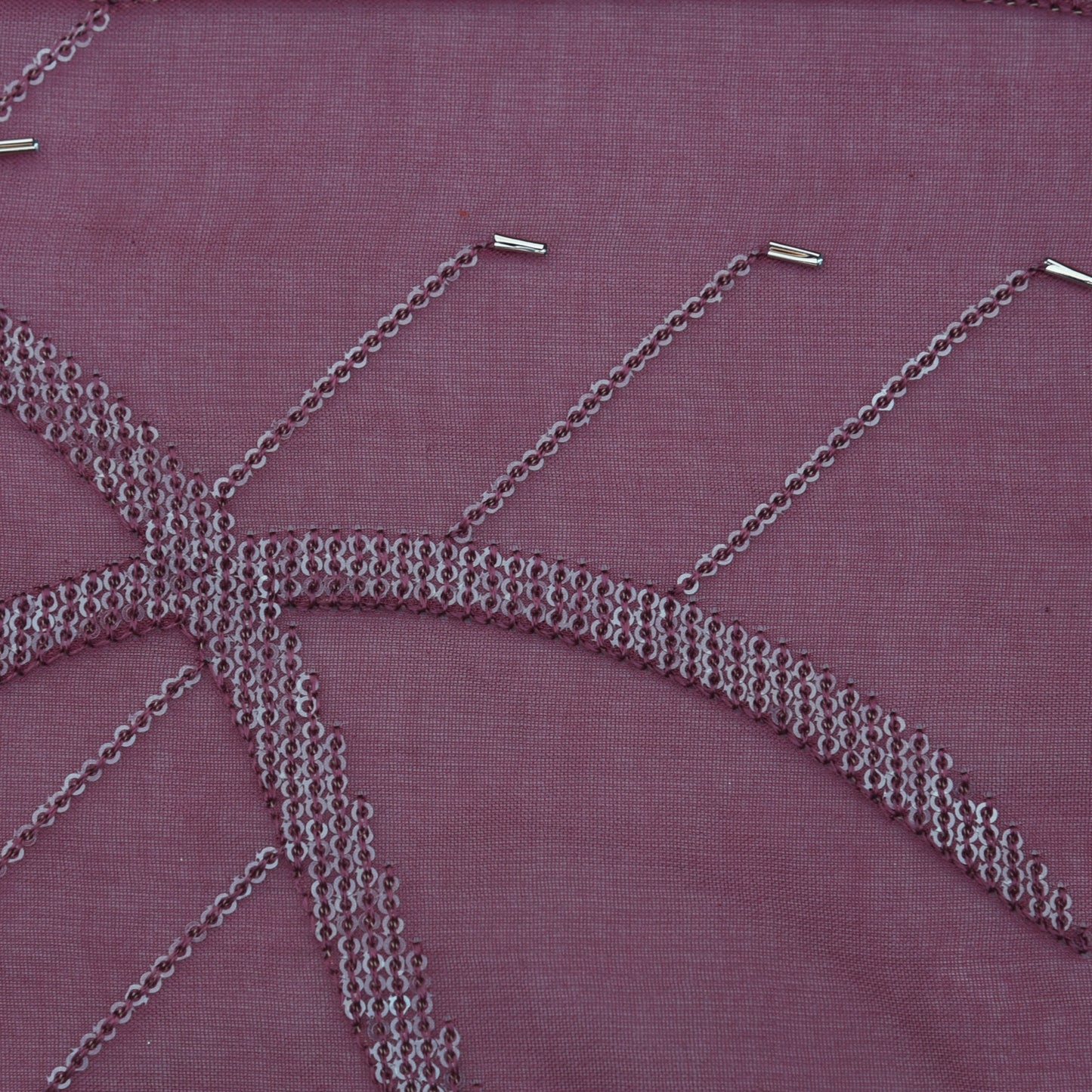 Organza Sequins Embroidery Fabric