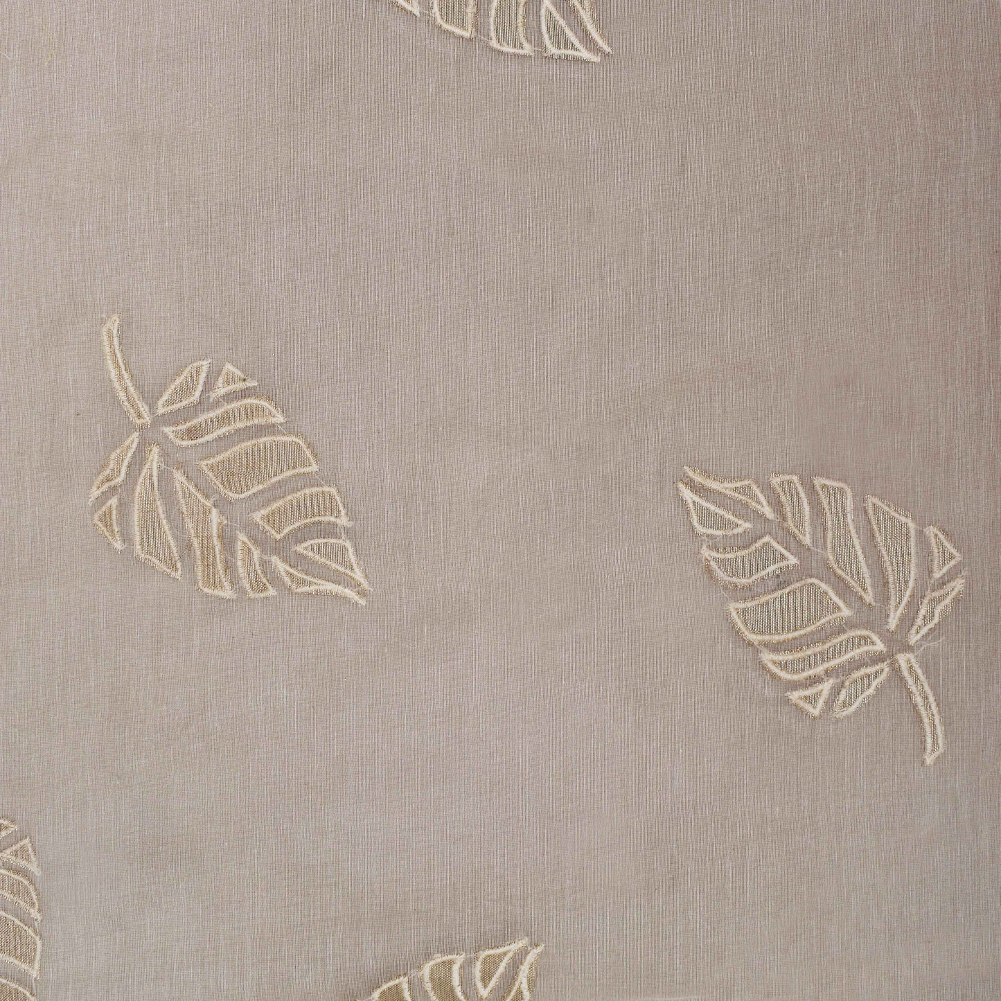 Cream Color Chanderi Embroidery Fabric