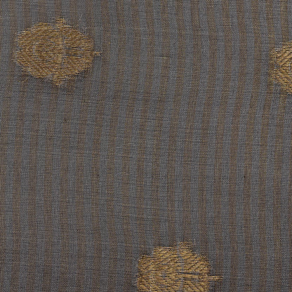 Grey Color Organza Tissue Booti Fabric