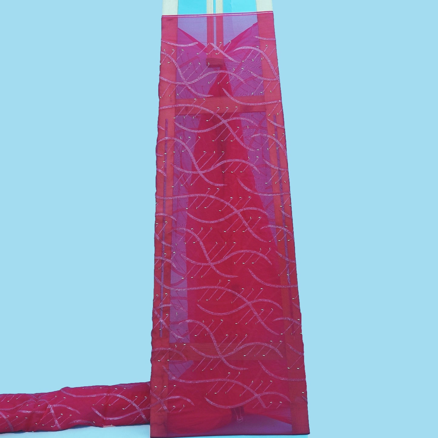 Organza Sequins Embroidery Fabric