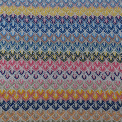 Multi Colored Zigzag Knitted Print Fabric