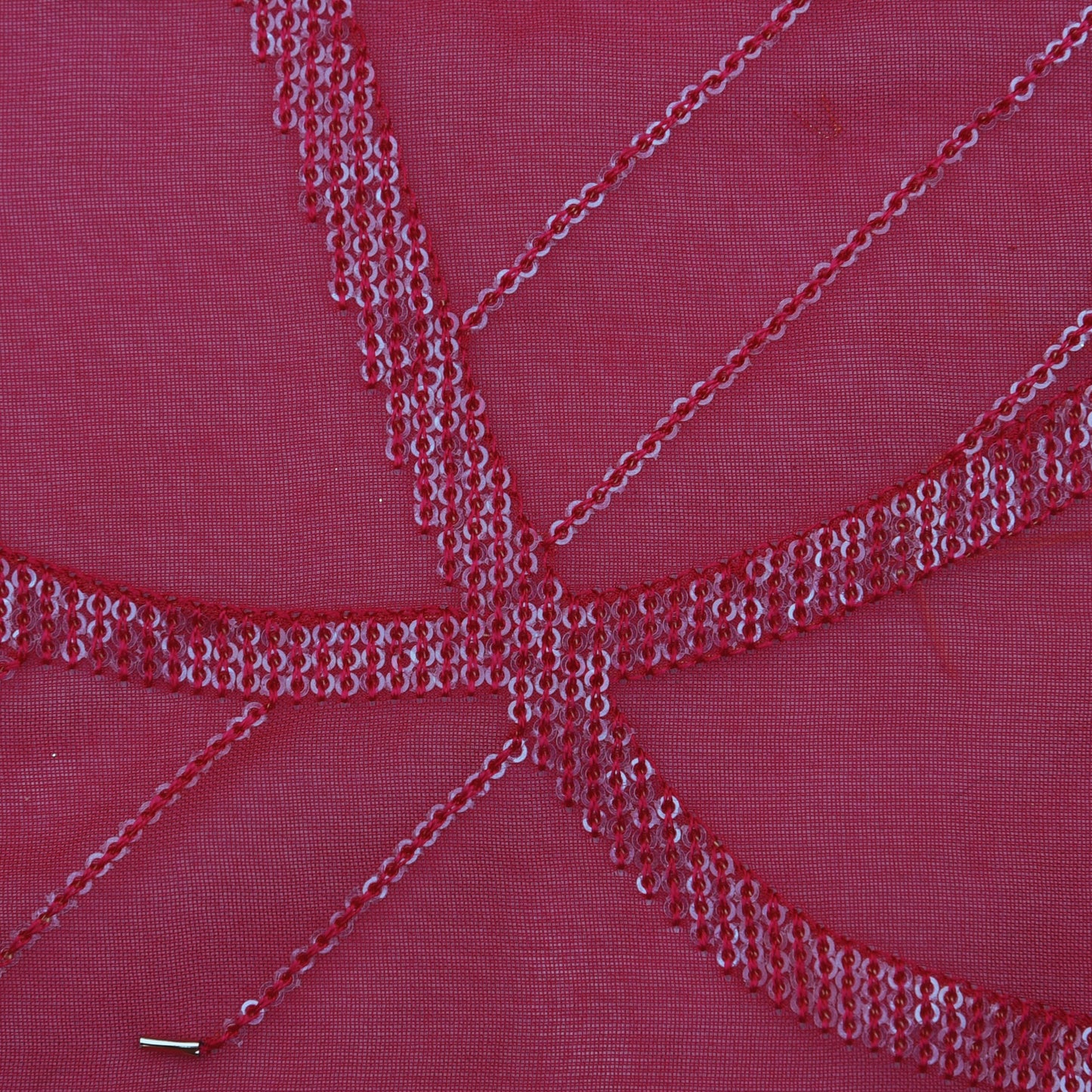 Organza Sequins Embroidery Fabric