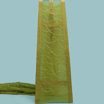 Organza Sequins Embroidery Fabric