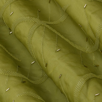 Organza Sequins Embroidery Fabric