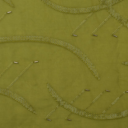 Organza Sequins Embroidery Fabric