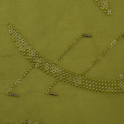 Organza Sequins Embroidery Fabric